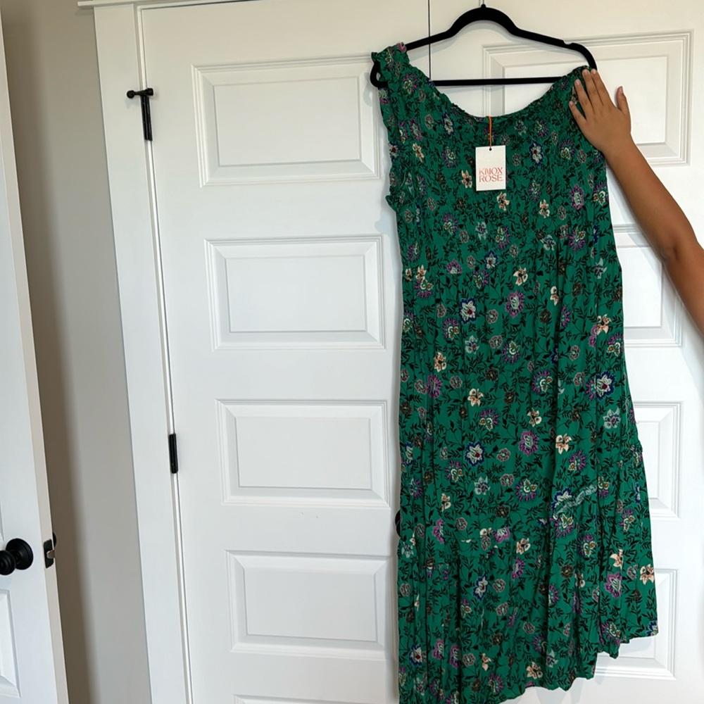 NWT 1K Knox Rose one shoulder maxi